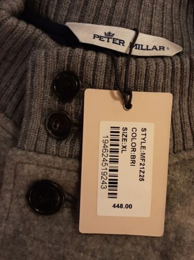 PETER MILLAR Pre-owned Men's Crown Flex-fleece Vest Size Xl. Grey $448. In Gray