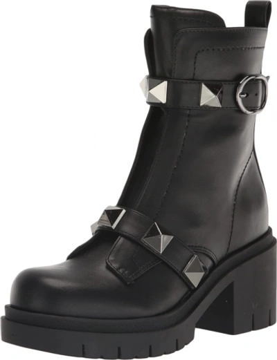Pre-owned Nine West Women's Junga3 Ankle Boot In Black