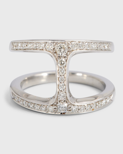Shop Hoorsenbuhs White Gold Dame Phantom Ring With Diamonds