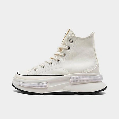Shop Converse Run Star Legacy Platform High Top Sneaker Boots In Egret/black/white