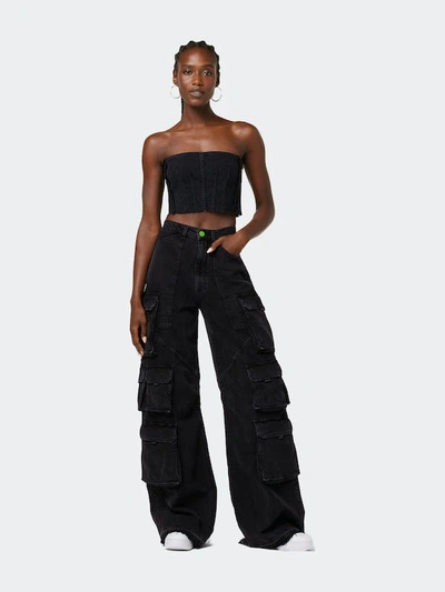 Shop Hudson Jeans Stevie Corset Top In Black