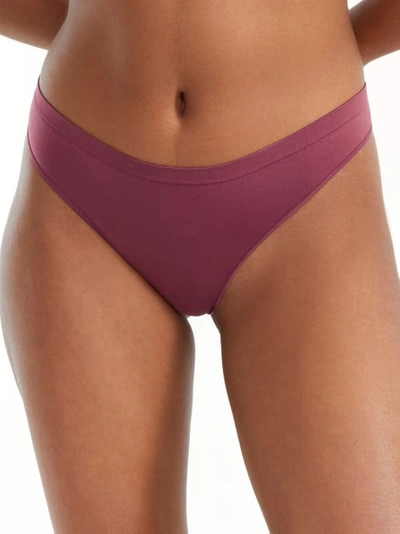 Shop B.tempt'd By Wacoal Comfort Intended Thong In Maroon
