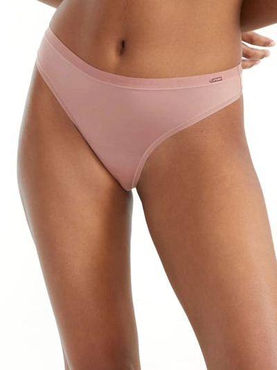 Shop Le Mystere Infinite Comfort Thong In Mink