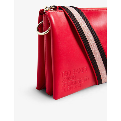 Shop Ted Baker Women's Red Darceyy Leather Cross-body Bag