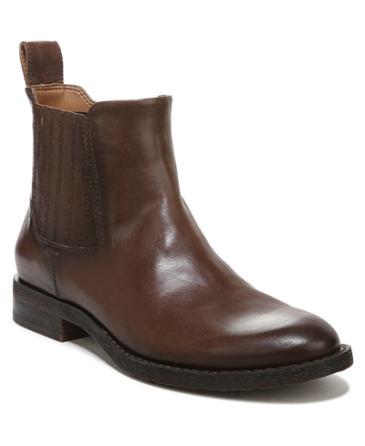 Shop Franco Sarto Linc Casual Leather Booties In Dark Brown Leather