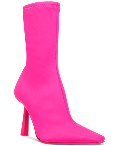 Shop Steve Madden Women's Vakay Sock Booties In Pink