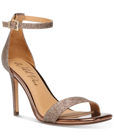 Shop Wild Pair Bethie Two-piece Dress Sandals, Created For Macy's In Bronze Glitter