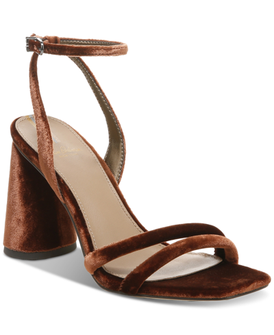 Shop Sam Edelman Women's Kia Strappy Dress Sandals Women's Shoes In Warm Copper Velvet