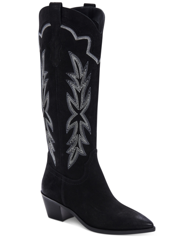 Shop Dolce Vita Women's Shiren Western Tall Boots Women's Shoes In Black