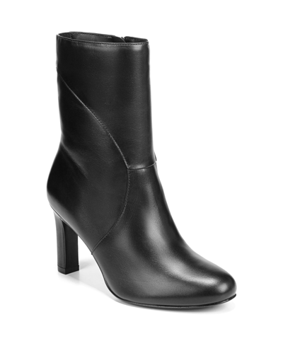 Shop Naturalizer Harlene Mid Shaft Boots True Colors Women's Shoes In Black Leather