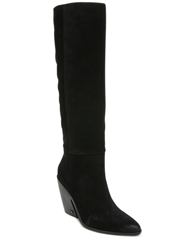 Shop Sam Edelman Annabel Tall Western Boots Women's Shoes In Black