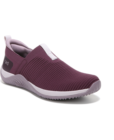 Shop Ryka Women's Echo Knit Slip-on Shoes Women's Shoes In Purple Grape Fabric