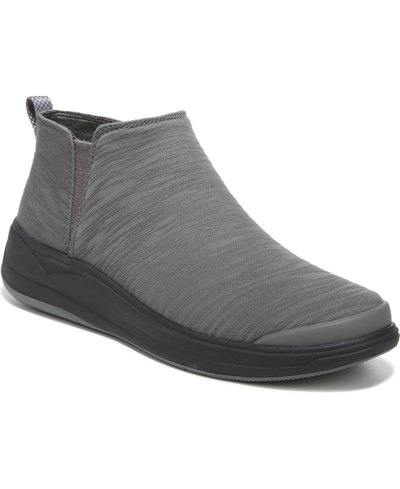 Shop Bzees Tempo Washable Slip-ons Women's Shoes In Granite Grey Fabric