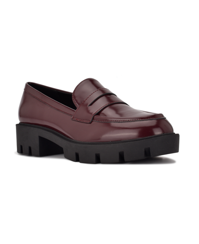 Shop Nine West Women's Maibel Slip-on Loafers Women's Shoes In Dark Red
