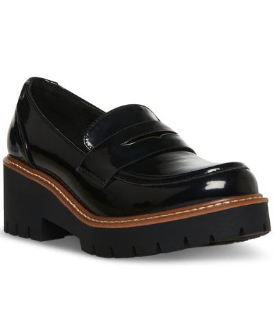 Shop Aqua College Women's Daria Waterproof Penny Loafers, Created For Macy's Women's Shoes In Black Leat
