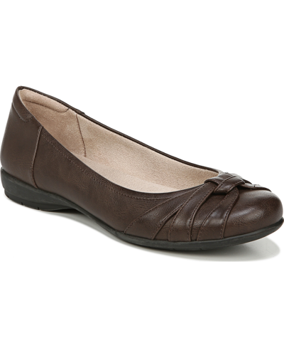 Shop Soul Naturalizer Gift Flats In Dark Brown Faux Leather