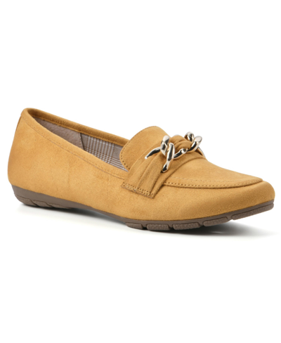 Shop Cliffs By White Mountain Women's Gainful Loafers In Sunflower Suedette