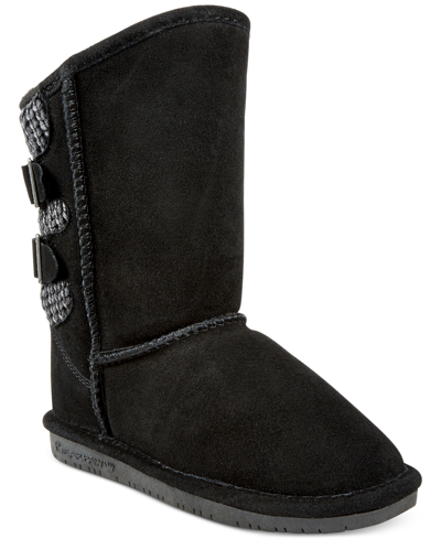 Shop Bearpaw Girls Boshie Boots From Finish Line In Black