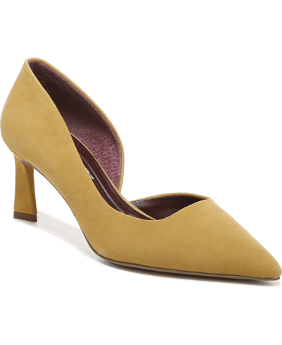 Shop Franco Sarto Tana Pumps Women's Shoes In Mustard Suede