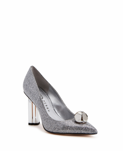 Shop Katy Perry Women's The Dellilah Jingle Pointed Toe Pumps In Silver