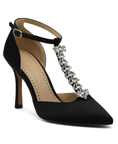 Shop Adrienne Vittadini Women's Grandstand Jeweled Pumps Women's Shoes In Black