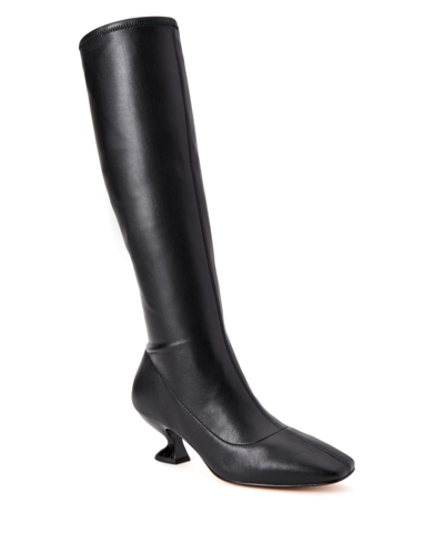 Shop Katy Perry Women's The Laterr Knee High Square Toe Boots In Black
