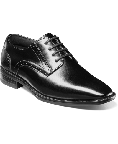 Shop Stacy Adams Little Boys Kalvin Jr. Plain Toe Oxford Shoes In Black