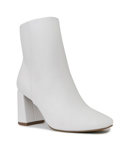 Shop Sugar Women's Elly Dress Booties Women's Shoes In White Smooth