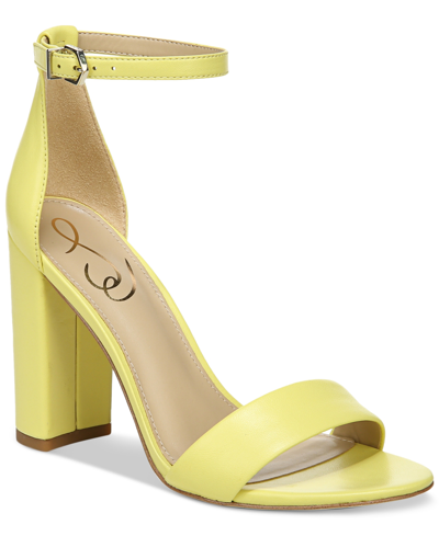 Shop Sam Edelman Women's Yaro Dress Sandals Women's Shoes In Butter Yellow