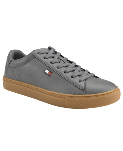 Tommy Hilfiger Men's Faux-leather Lace Up Brecon Sneakers Men's Shoes ...