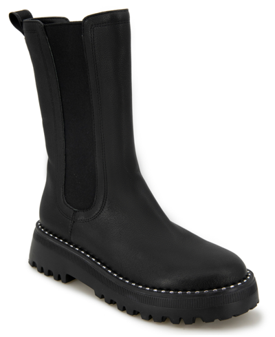 Shop Kenneth Cole New York Women's Radell Lug Sole Chelsea Boots In Black