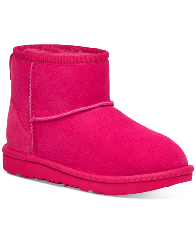 Shop Ugg Kids Classic Mini Ii Booties In Radish