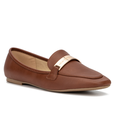 Shop New York And Company Women's Harleigh Loafers Women's Shoes In Cognac