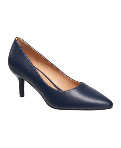 Shop French Connection Women's Kate Classic Pointy Toe Stiletto Pumps In Navy