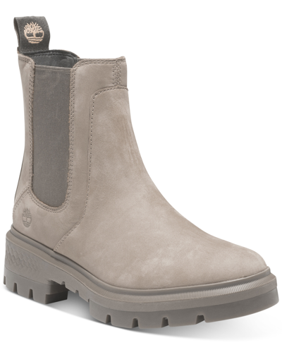 Shop Timberland Women's Cortina Valley Chelsea Boots In Lt Taupe Nubuck