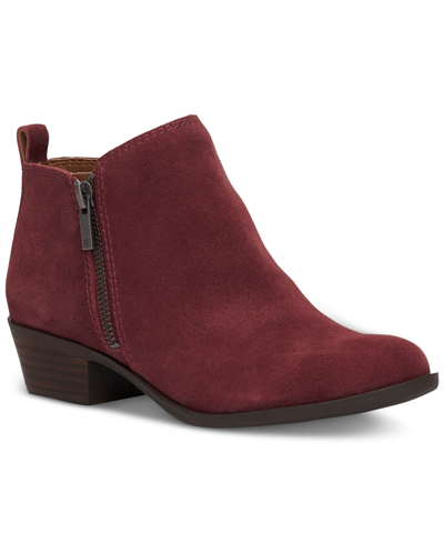 Shop Lucky Brand Women's Basel Leather Booties Women's Shoes In Andorra