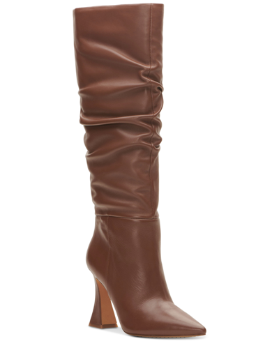 Shop Vince Camuto Women's Alinkay Slouch Knee-high Boots Women's Shoes In Cocoa Biscuit