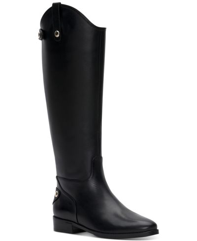 Shop Inc International Concepts Women's Aleah Riding Boots, Created For Macy's Women's Shoes In Black Leather