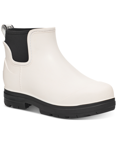 Shop Ugg Women's Droplet Lug-sole Waterproof Rain Boots In White