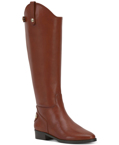 Shop Inc International Concepts Women's Aleah Riding Boots, Created For Macy's Women's Shoes In Cognac Leather