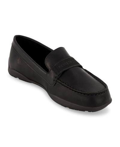 Shop Kenneth Cole New York Little Boys Slip-on Loafers In Black