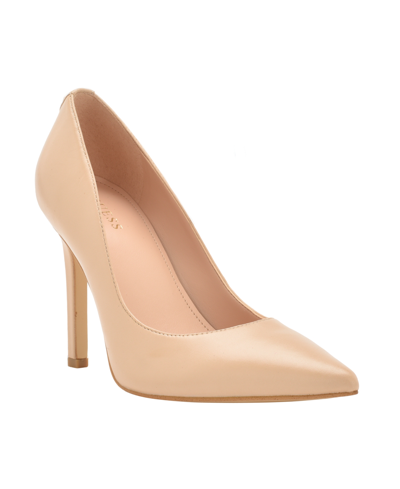 Shop Guess Women's Seanna Dress Pumps In Light Natural Leather