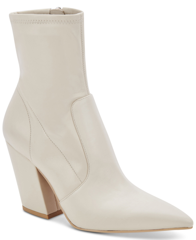 Shop Dolce Vita Women's Nello Pointed-toe Dress Booties Women's Shoes In Ivory