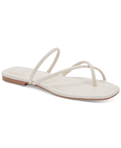 Shop Dolce Vita Women's Leanna Strappy Flat Sandals Women's Shoes In Cream