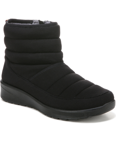Shop Bzees Glacier Washable Booties Women's Shoes In Black Fabric