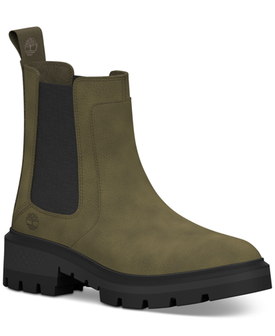 Shop Timberland Women's Cortina Valley Chelsea Boots Women's Shoes In Olive Nubuck