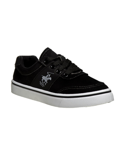 Shop Beverly Hills Polo Club Big Boys Canvas Sneakers In Black