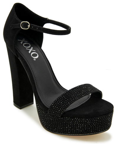 Shop Xoxo Women's Candy Platform Dress Sandal In Black