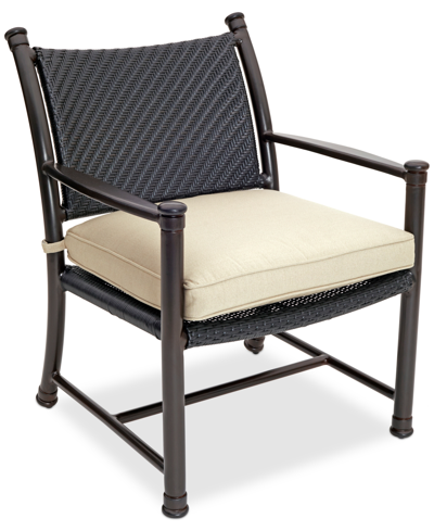 Shop Agio Closeout!  Tahoe Outdoor Dining Chair In Storm Pewter