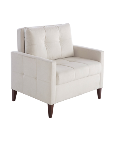 Shop Bellona Chair And A Half Twin Sleeper In Beige